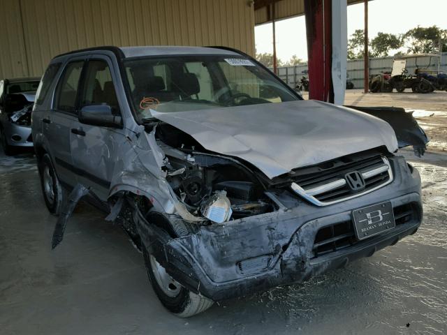 JHLRD68452C021341 - 2002 HONDA CR-V LX GRAY photo 1