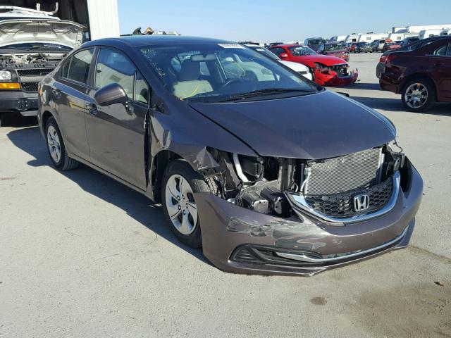 19XFB2F56FE063073 - 2015 HONDA CIVIC LX BROWN photo 1