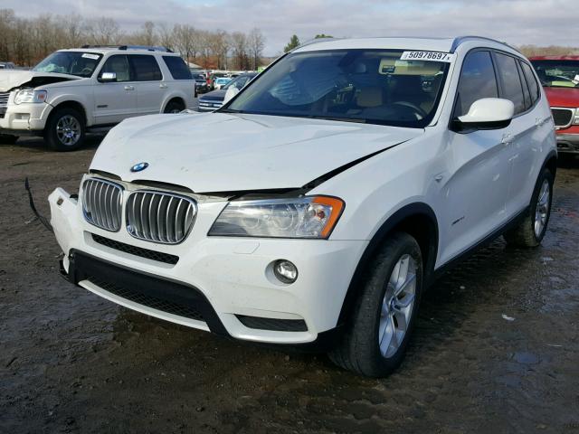 5UXWX7C52EL983385 - 2014 BMW X3 XDRIVE3 WHITE photo 2