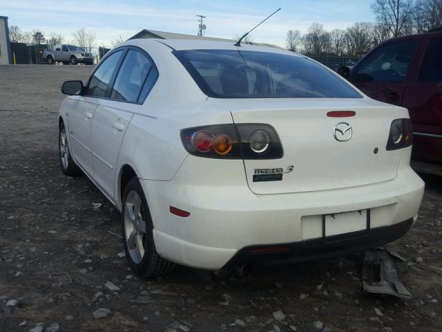 JM1BK123651258444 - 2005 MAZDA 3 S WHITE photo 3