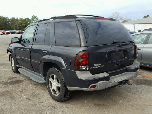 1GNDS13S642101981 - 2004 CHEVROLET TRAILBLAZE GRAY photo 3