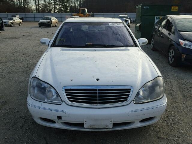 WDBNG70J11A168372 - 2001 MERCEDES-BENZ S 430 WHITE photo 9