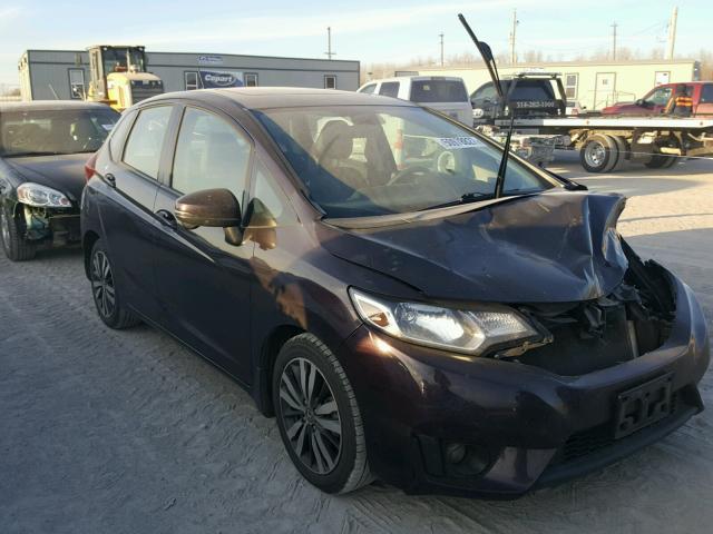 3HGGK5H82FM709326 - 2015 HONDA FIT EX PURPLE photo 1