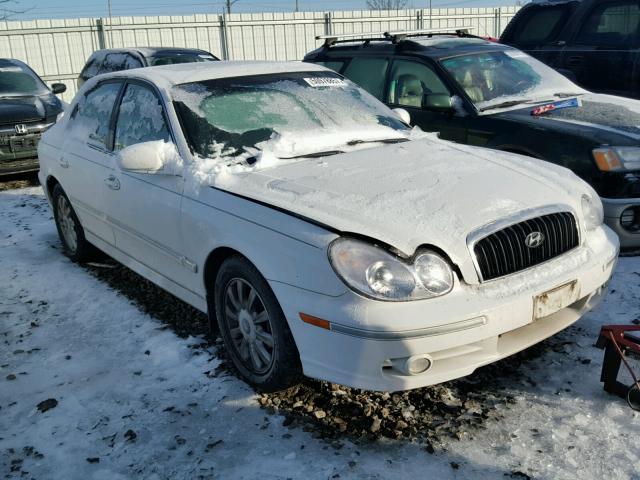 KMHWF35H32A647025 - 2002 HYUNDAI SONATA GLS WHITE photo 1