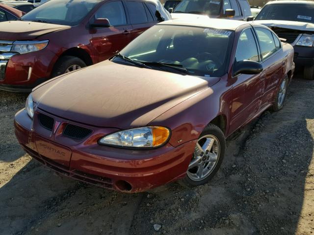 1G2NF52E04M576961 - 2004 PONTIAC GRAND AM S RED photo 2