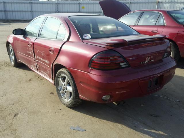 1G2NF52E04M576961 - 2004 PONTIAC GRAND AM S RED photo 3