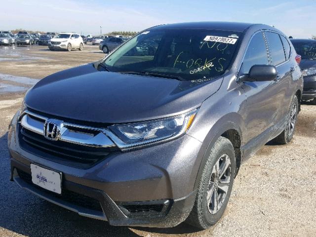 7FARW5H3XHE008268 - 2017 HONDA CR-V LX GRAY photo 2