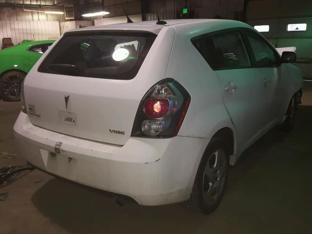 5Y2SP67829Z443990 - 2009 PONTIAC VIBE WHITE photo 4