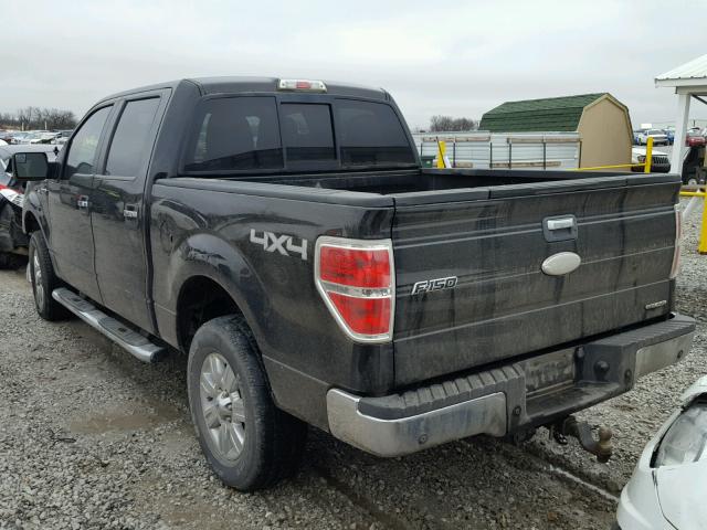 1FTFW1EF0CFA40818 - 2012 FORD F150 SUPER BLACK photo 3