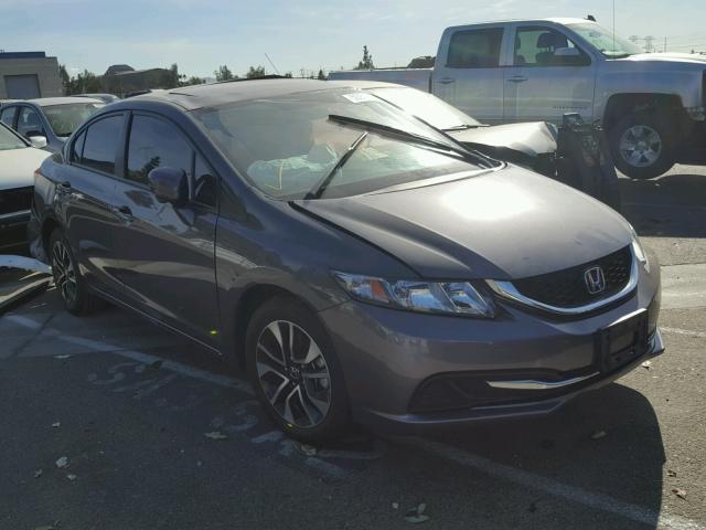 19XFB2F83FE271941 - 2015 HONDA CIVIC EX GRAY photo 1