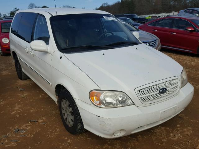 KNDUP132056688120 - 2005 KIA SEDONA EX WHITE photo 1