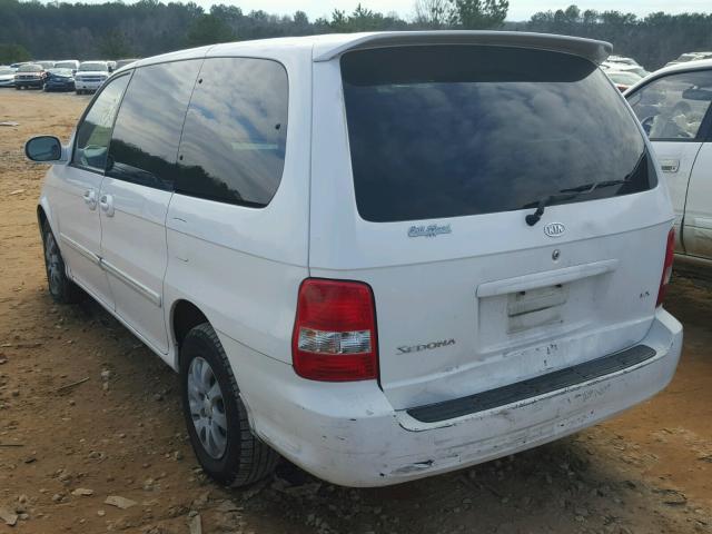 KNDUP132056688120 - 2005 KIA SEDONA EX WHITE photo 3