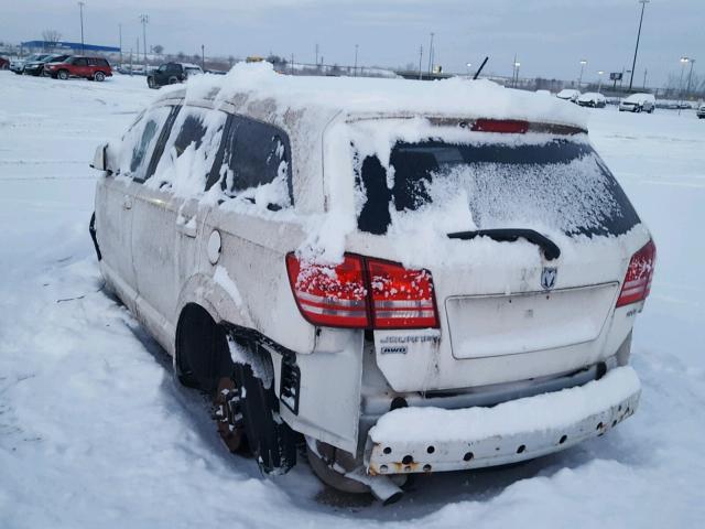 3D4GH57V79T236590 - 2009 DODGE JOURNEY SX WHITE photo 3