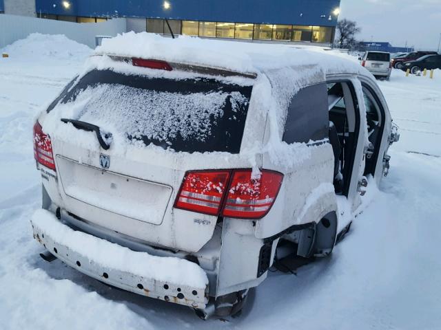 3D4GH57V79T236590 - 2009 DODGE JOURNEY SX WHITE photo 4