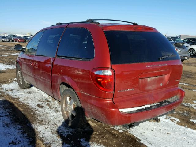 2D4GP44L97R217149 - 2007 DODGE GRAND CARA RED photo 3