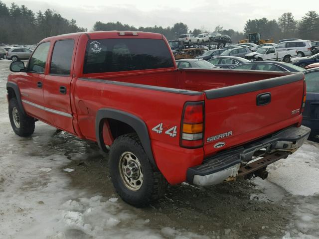 1GTHK23U64F137826 - 2004 GMC SIERRA K25 RED photo 3