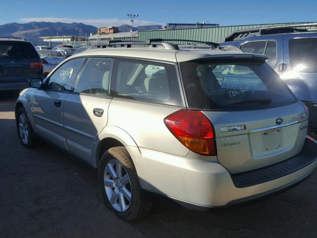 4S4BP61C067336078 - 2006 SUBARU LEGACY OUT BEIGE photo 3