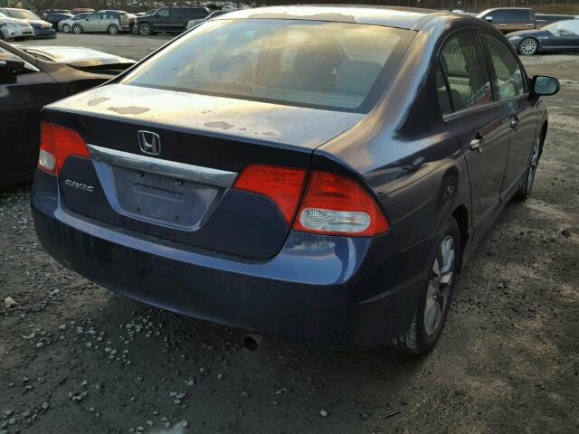 2HGFA16959H510163 - 2009 HONDA CIVIC EXL ლურჯი ფოტო 4