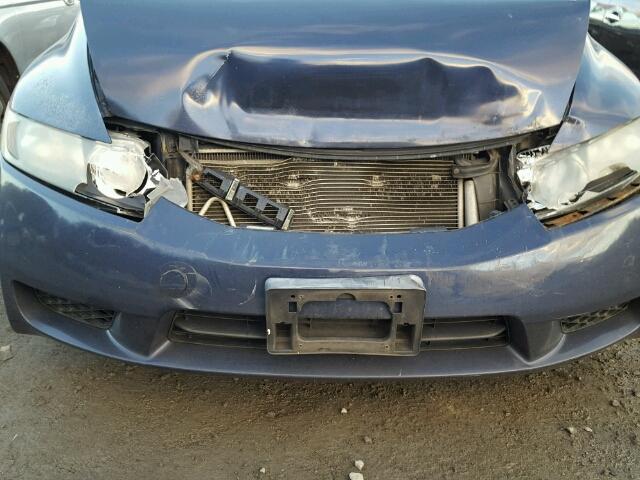 2HGFA16959H510163 - 2009 HONDA CIVIC EXL BLUE photo 7