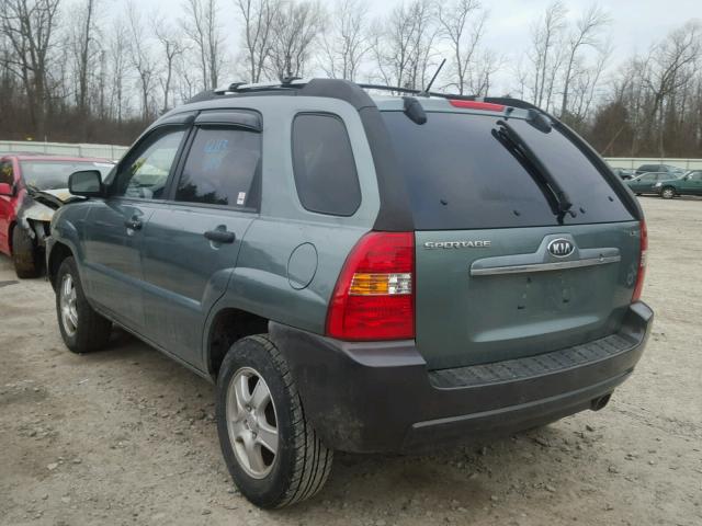 KNDJF724287510249 - 2008 KIA SPORTAGE L GREEN photo 3