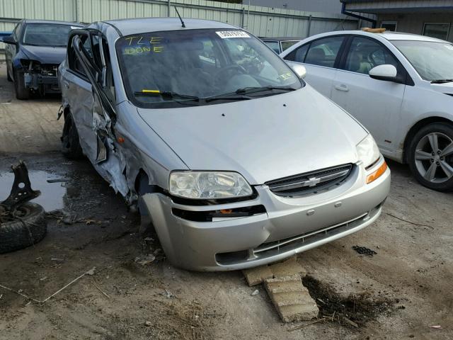 KL1TD526X4B123600 - 2004 CHEVROLET AVEO SILVER photo 1