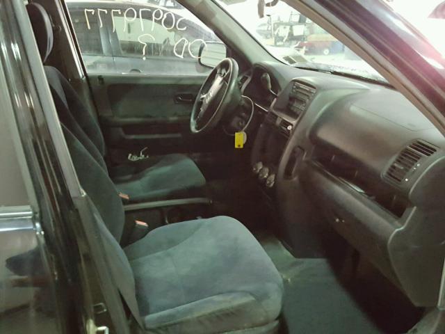 SHSRD78835U303113 - 2005 HONDA CR-V EX BLACK photo 5