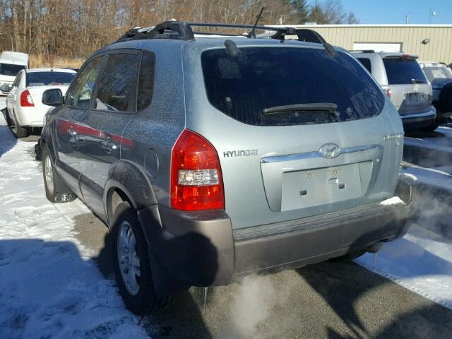 KM8JN12DX6U342502 - 2006 HYUNDAI TUCSON GLS BLUE photo 3