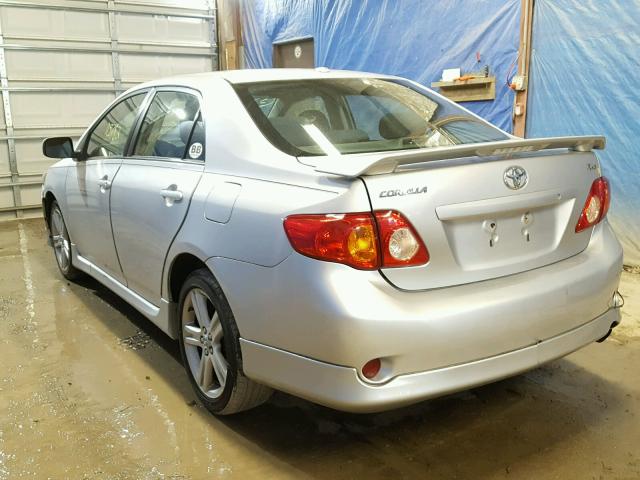 2T1BE40E79C026725 - 2009 TOYOTA COROLLA XR 银色 照片 3