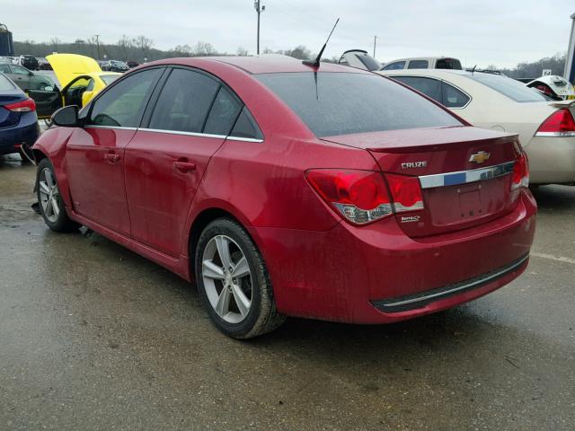 1G1PE5SB0E7281042 - 2014 CHEVROLET CRUZE LT RED photo 3