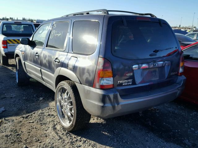 4F2YU08102KM10857 - 2002 MAZDA TRIBUTE LX BLUE photo 3