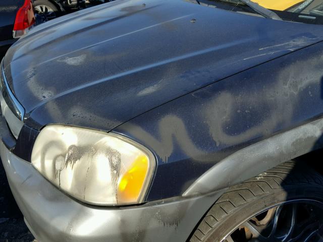 4F2YU08102KM10857 - 2002 MAZDA TRIBUTE LX BLUE photo 9