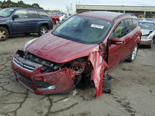 1FMCU9HX9DUA81629 - 2013 FORD ESCAPE SEL RED photo 2