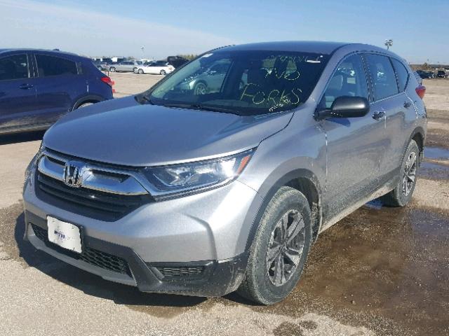 7FARW5H37HE011337 - 2017 HONDA CR-V LX SILVER photo 2