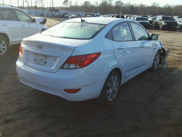 KMHCU4AE9CU269660 - 2012 HYUNDAI ACCENT GLS WHITE photo 4