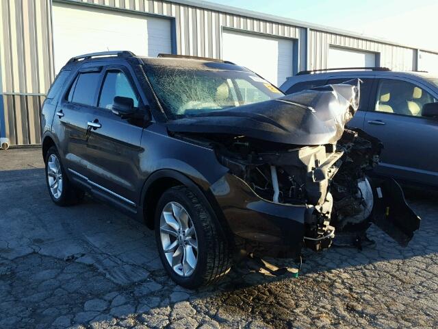 1FM5K8D87DGB17615 - 2013 FORD EXPLORER X BROWN photo 1