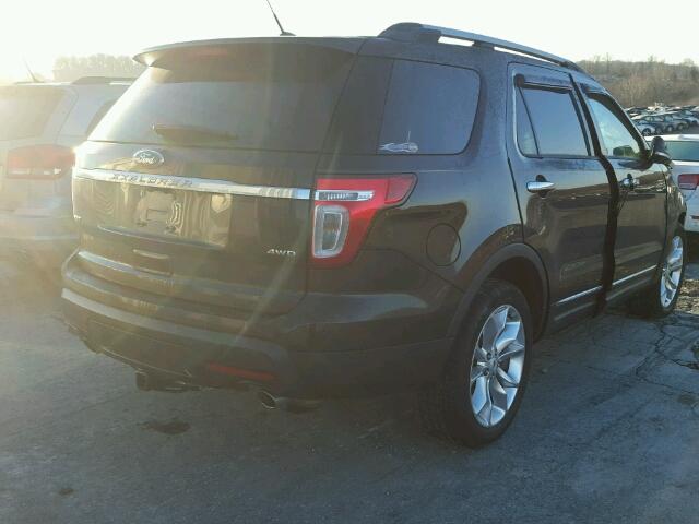 1FM5K8D87DGB17615 - 2013 FORD EXPLORER X BROWN photo 4