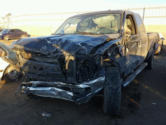 1FTSW21R28ED30351 - 2008 FORD F250 SUPER BLACK photo 2