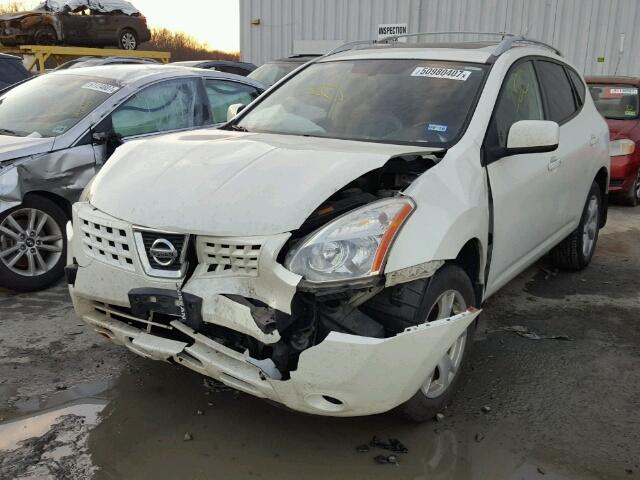 JN8AS58VX9W436199 - 2009 NISSAN ROGUE S WHITE photo 2