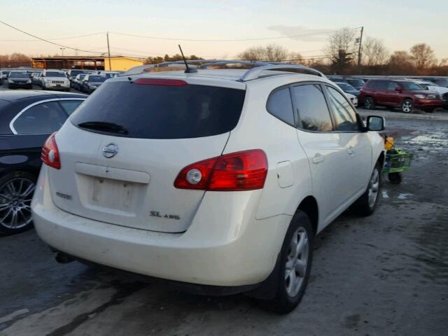 JN8AS58VX9W436199 - 2009 NISSAN ROGUE S WHITE photo 4