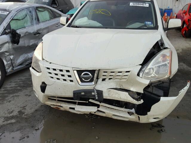 JN8AS58VX9W436199 - 2009 NISSAN ROGUE S WHITE photo 9