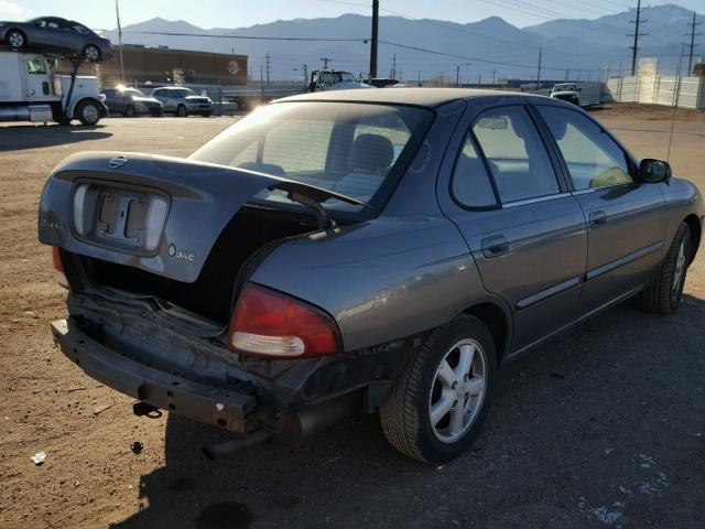 3N1CB51D8YL323347 - 2000 NISSAN SENTRA BAS GRAY photo 4