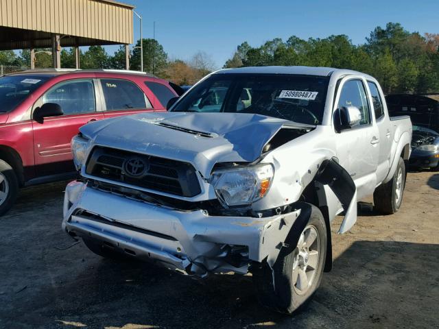 5TFJU4GN8DX041801 - 2013 TOYOTA TACOMA DOU SILVER photo 2