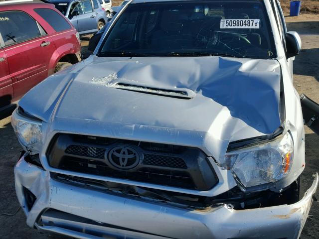 5TFJU4GN8DX041801 - 2013 TOYOTA TACOMA DOU SILVER photo 7