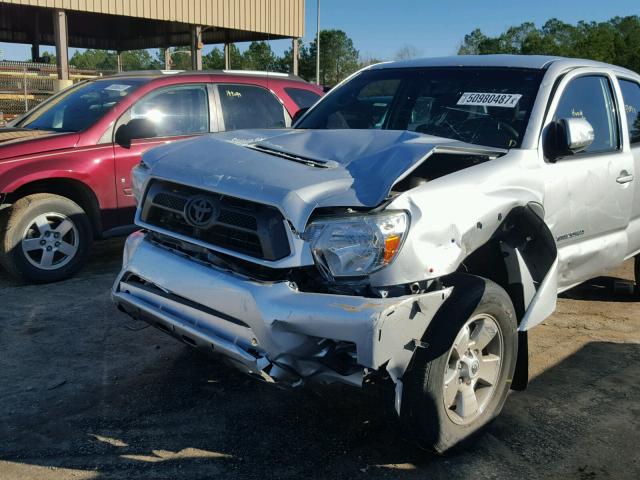 5TFJU4GN8DX041801 - 2013 TOYOTA TACOMA DOU SILVER photo 9