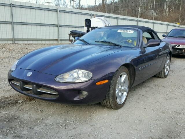 SAJGX2043XC038762 - 1999 JAGUAR XK8 PURPLE photo 2