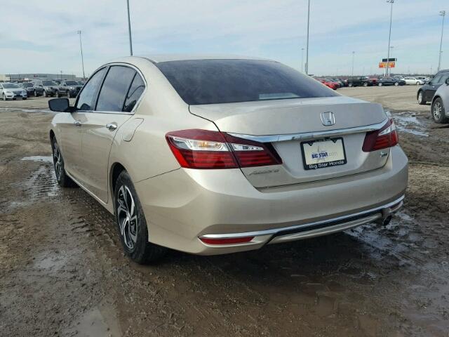 1HGCR2F31HA238771 - 2017 HONDA ACCORD LX GOLD photo 3