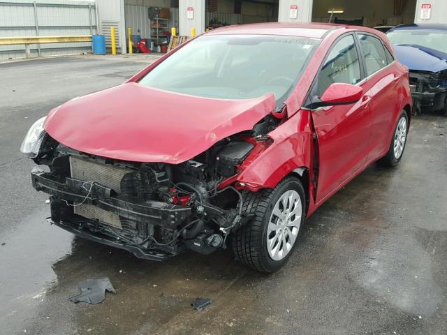 KMHD35LH8HU364237 - 2017 HYUNDAI ELANTRA GT RED photo 2