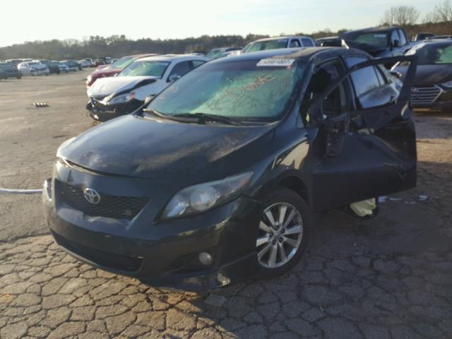 1NXBU40E69Z143911 - 2009 TOYOTA COROLLA BA BLACK photo 2