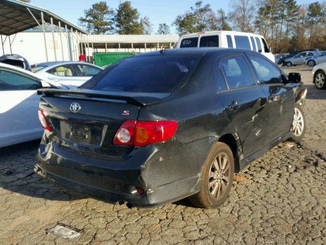 1NXBU40E69Z143911 - 2009 TOYOTA COROLLA BA BLACK photo 4