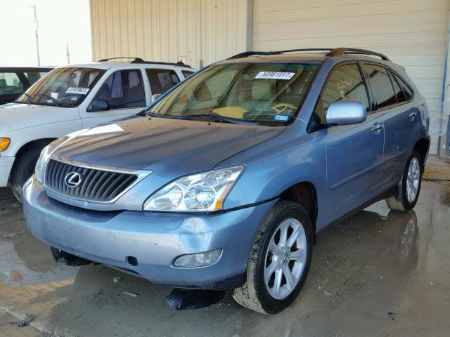 2T2GK31U09C077560 - 2009 LEXUS RX 350 BLUE photo 2